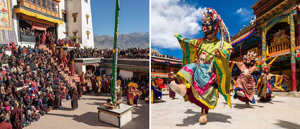 1000x430 mask dance in monastery courtyard ladakh