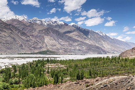 Nubra valley at Panamik village, Ladakh